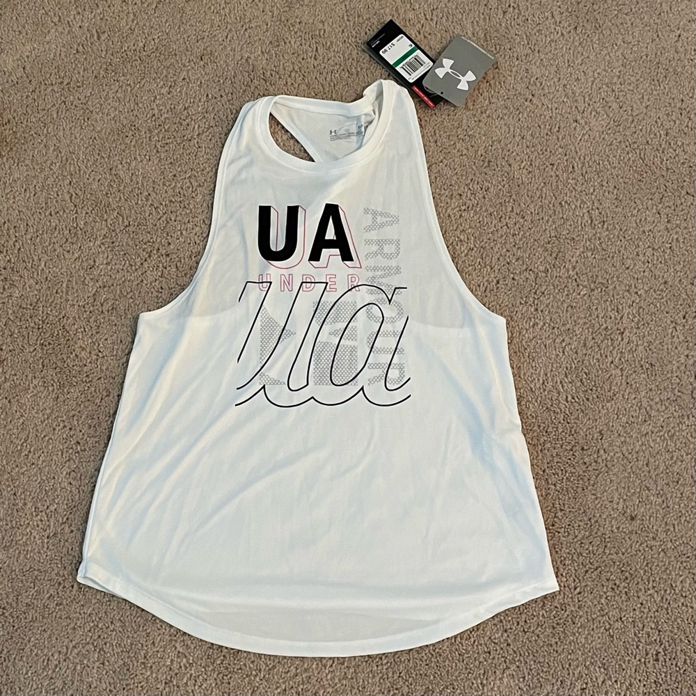GIRLS Under Armour heat gear tank NWT